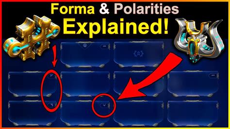 Warframe Beginner Basics on Forma Polarities Reactors.